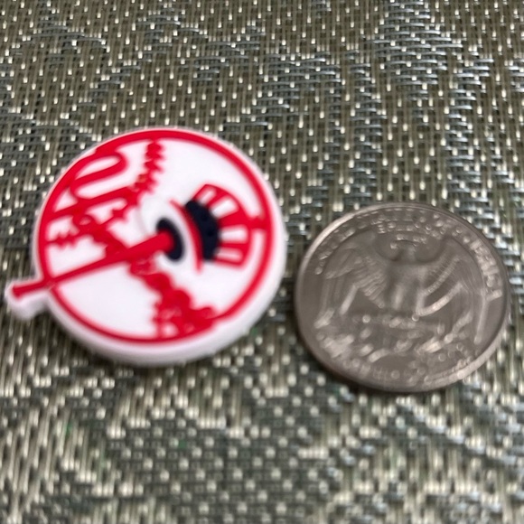 Crocs New York Yankees jibbitz. $1.5 each - Picture 2 of 3